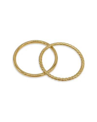 Adornia 14k Plated Stacking Ring Set