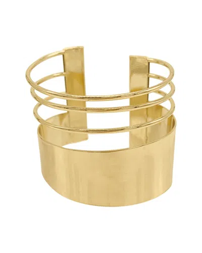 Adornia 14k Plated Stretch Bracelet In Gold
