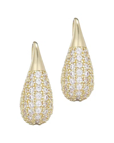 ADORNIA ADORNIA 14K PLATED TEARDOP WIRE EARRINGS