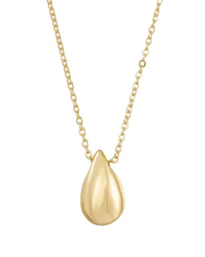 Adornia 14k Plated Teardrop Necklace In Gold