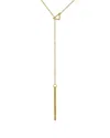 Adornia 14k Plated Triangle Lariat Necklace