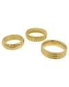 Adornia 14k Yellow Gold Plated 6mm Stackable Ring Set