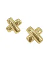 Adornia 14k Plated X Studs