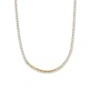 Adornia 14k Yellow Gold 3mm Tennis Chain Necklace In Gold