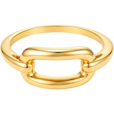 Adornia 18k Gold Plate Link Ring
