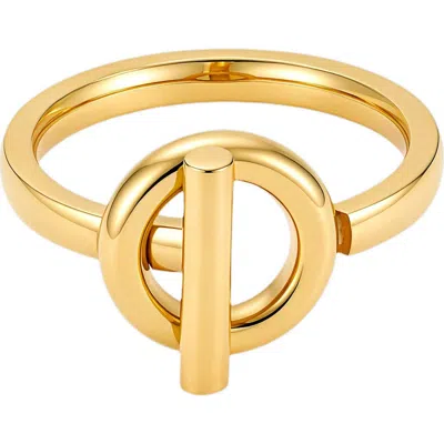 Adornia 18k Gold Plate Statement Ring