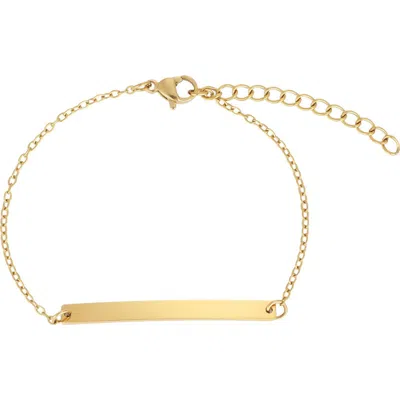 Adornia 18k Plated Stainless Steel Bracelet In Gold