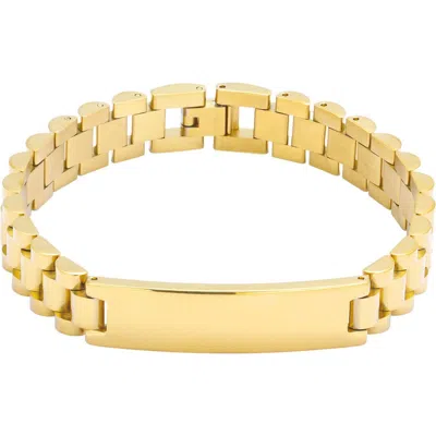 Adornia 18k Gold Plated Id Bracelet