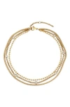 Adornia 18k Gold Plated Layered Anklet