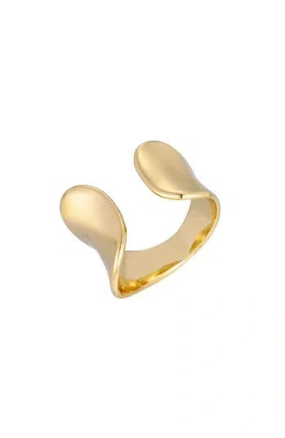 Adornia 18k Gold Plated Open Band Ring