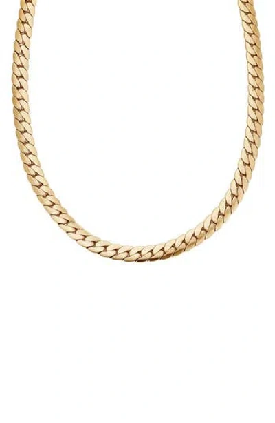 Adornia 18k Gold Plated Stainless Steel Curb Chain Necklace