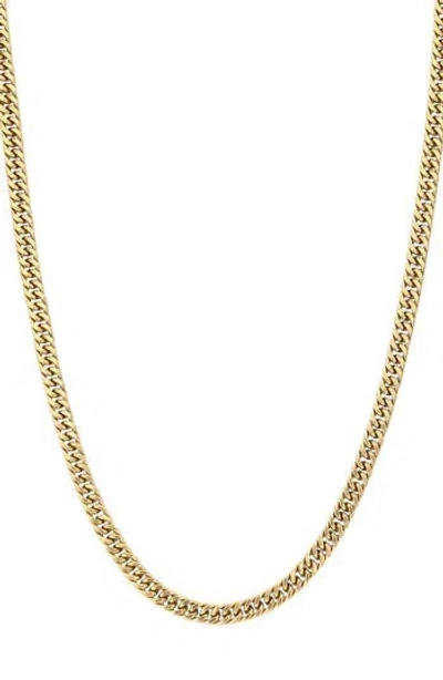 Adornia 18k Gold Plated Stainless Steel Curb Chain Necklace