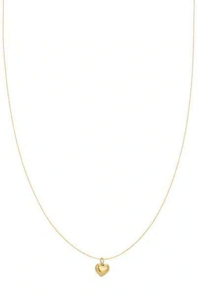 Adornia 18k Gold Plated Sterling Silver Heart Pendant Necklace