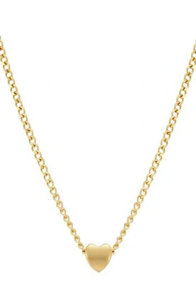 Adornia 18k Gold Plated Sterling Silver Heart Pendant Necklace