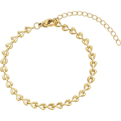 Adornia 18k Plated Stainless Steel Bracelet In Gold