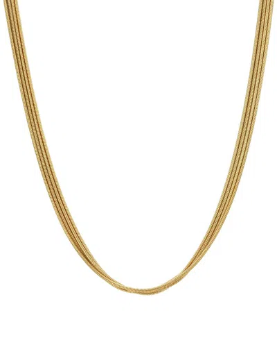 Adornia 18k Plated Stainless Steel Necklace In Gold