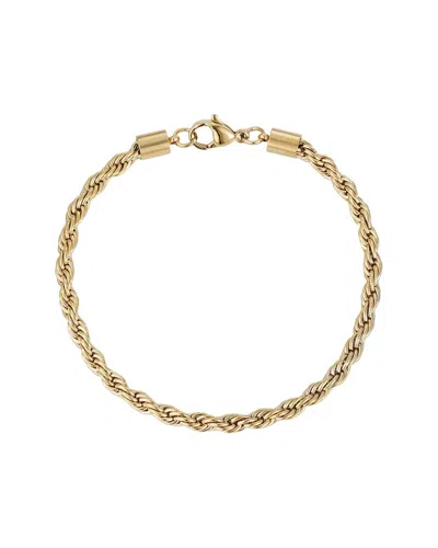 ADORNIA ADORNIA 18K PLATED STAINLESS STEEL TARNISH-RESISTANT ROPE CHAIN BRACELET