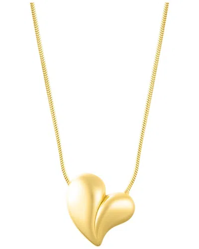 ADORNIA ADORNIA 18K PLATED TARNISH RESISTANT OVERSIZED PUFFY NECKLACE