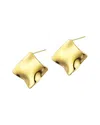 Adornia Tarnish Resistant 18k Gold Plated Wave Stud Earrings In Gold