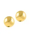 Adornia 18k Yellow Gold Plated Tarnish Resistant Oversized Ball Earrings