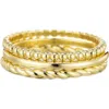 Adornia 3-piece Stackable Ring Set
