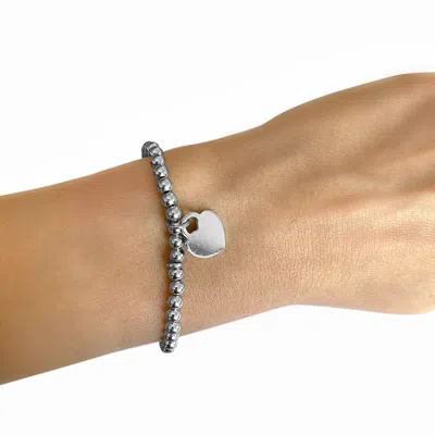 Adornia Ball Bead Bracelet Silver