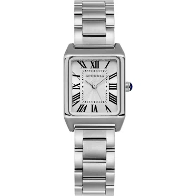 Adornia Berlin Bracelet Strap Watch, 25.7mm In Silver/ White