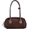 Adornia Boxy Shoulder Bag In Brown