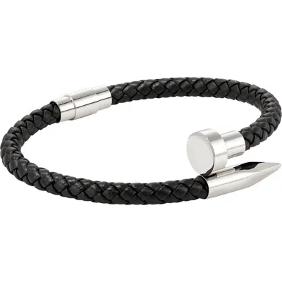 Adornia Braided Wrap Bracelet In Black