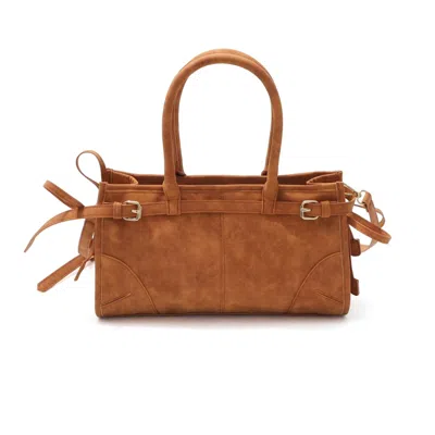 Adornia Brown Shoulder Bag With Belt Detail