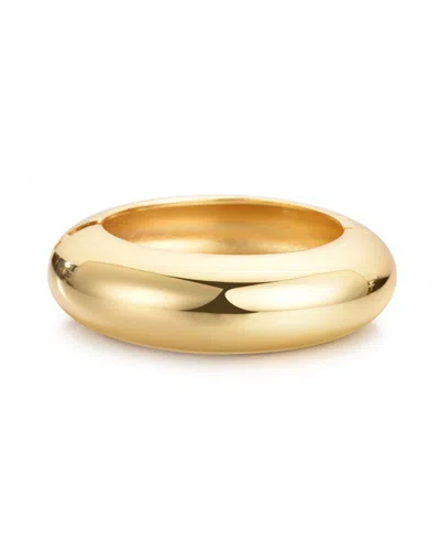 Adornia Chunky Dome Bangle Bracelet In Gold