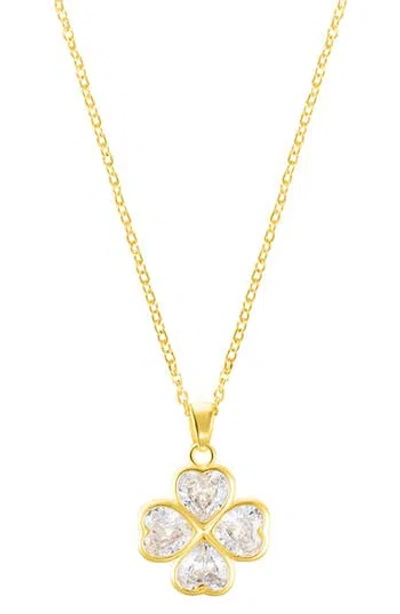 ADORNIA ADORNIA CLOVER PENDANT NECKLACE