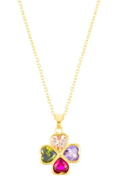ADORNIA ADORNIA CLOVER PENDANT NECKLACE