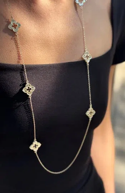 Adornia Clover Station Necklace In Gold