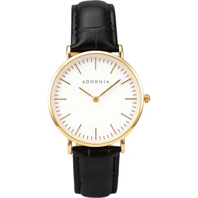 Adornia Copenhagen Quartz Strap Watch, 36mm In White