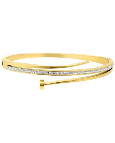 Adornia Crystal 14k Plated Bracelet In Gold