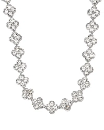 ADORNIA ADORNIA CRYSTAL CLOVER LINK CHAIN NECKLACE