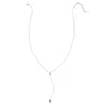 Adornia Crystal Heart And Star Drop Necklace Silver In Silver
