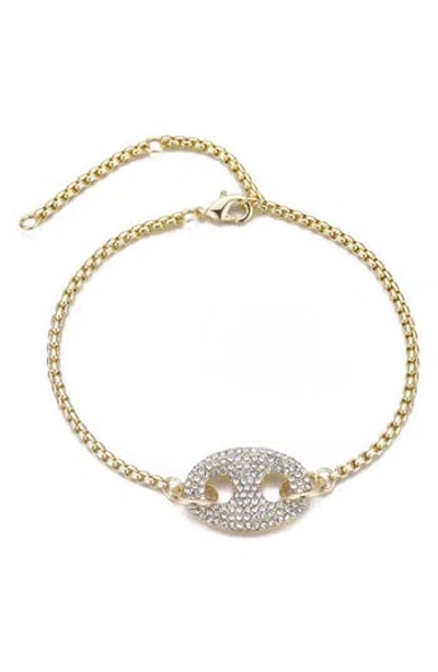 Adornia Crystal Mariner Bracelet In Gold
