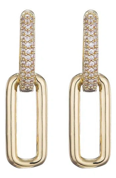 Adornia Crystal Single Drop Earrings In Gold