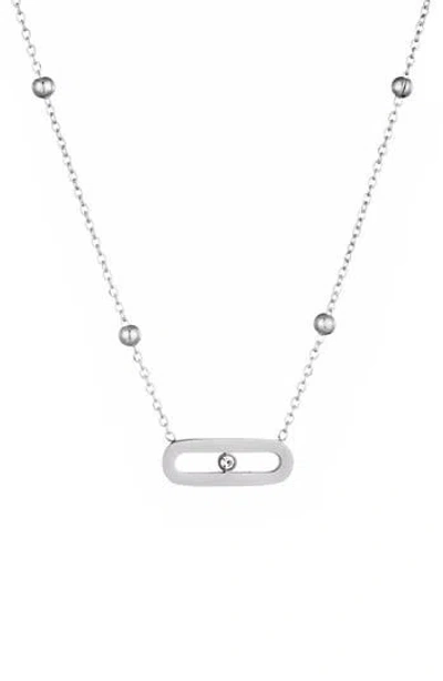 ADORNIA ADORNIA CRYSTAL STATION NECKLACE