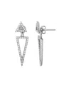 Adornia Crystal Triangle Earring Jacket