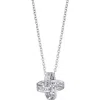 Adornia Cubic Zirconia Braided Knot Pendant Necklace In Metallic