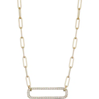 Adornia Cubic Zirconia Chain Necklace In Gold