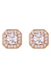 Adornia Cubic Zirconia Halo Stud Earrings