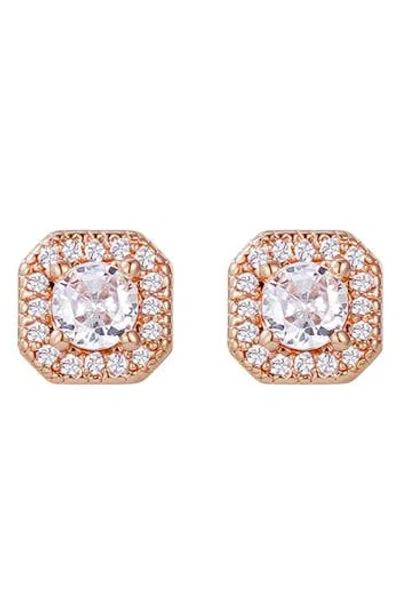 Adornia Cubic Zirconia Halo Stud Earrings