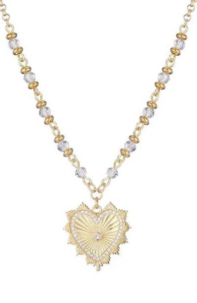 Adornia Cubic Zirconia Heart Pendant Necklace