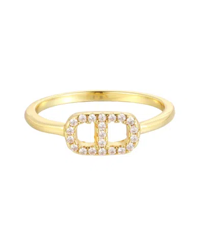 Adornia Cubic Zirconia Mariner Pave Ring In Gold