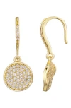 Adornia Cubic Zirconia Pebble Wavy Drop Earrings In Gold
