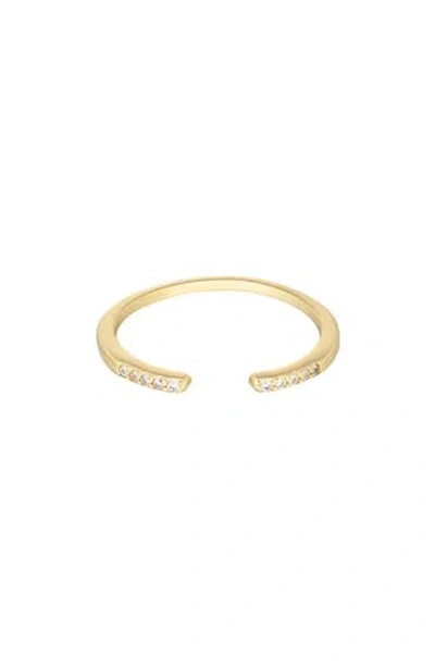 Adornia Cubic Zirconia Split Band Ring In Red